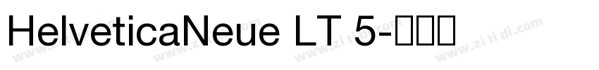 HelveticaNeue LT 5字体转换